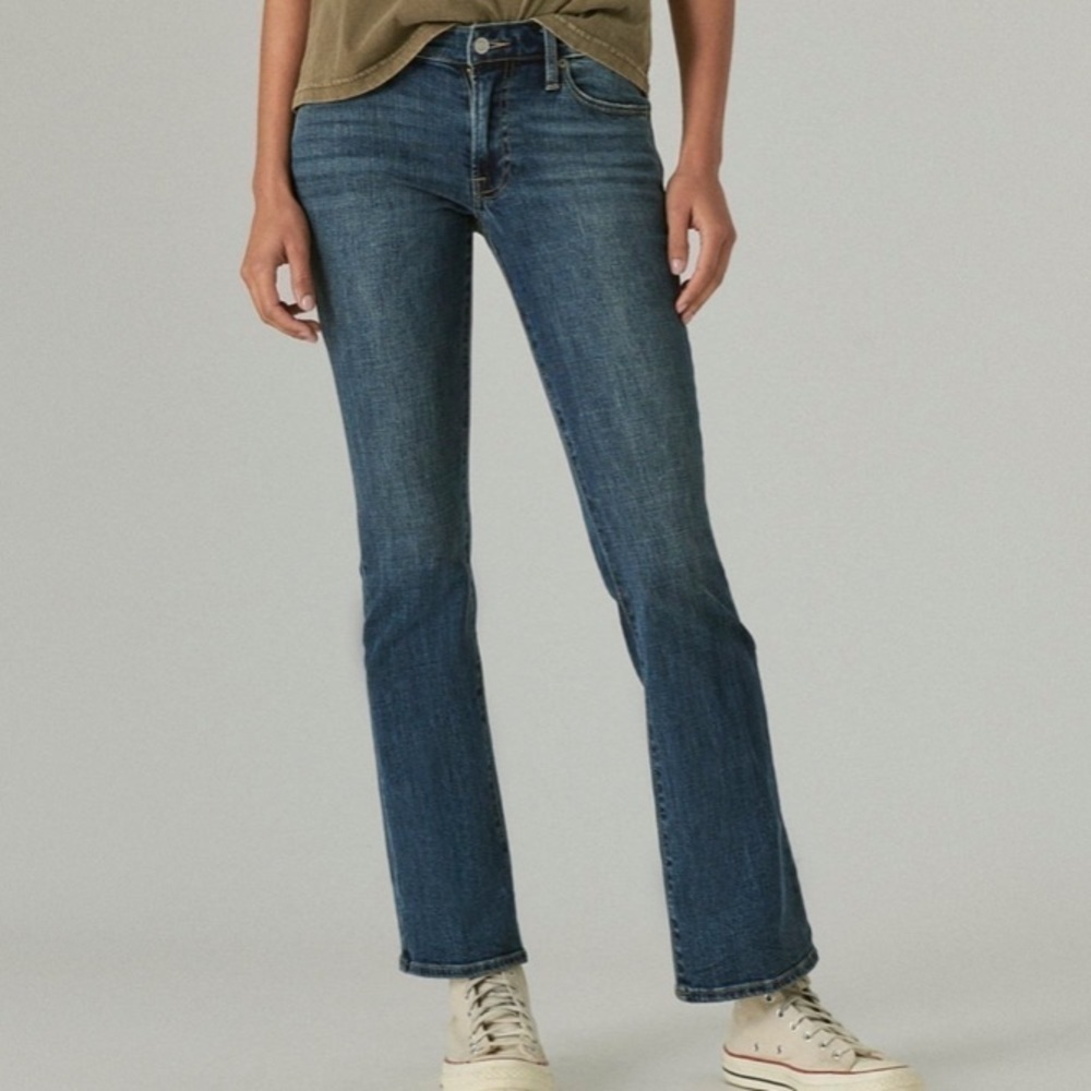 Lucky Brand Mid Rise Sweet Boot ocean road